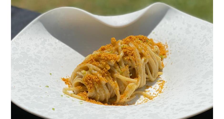 Linguine with Mullet roe powder